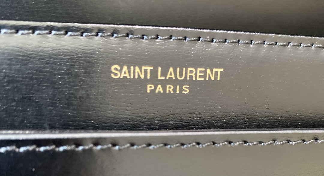 YSL SOLFERINO MEDIUM SATCHEL IN BOX SAINT LAURENT BLACK 9.1 X 6.3 X 2.4 INCHES - Image 13