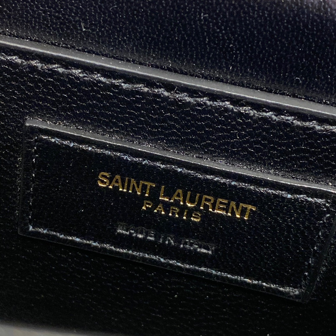 YSL SOLFERINO SMALL SATCHEL IN BOX SAINT LAURENT BLANC VINTAGE 7.4 X 5.1 X 1.9 INCHES - Image 14