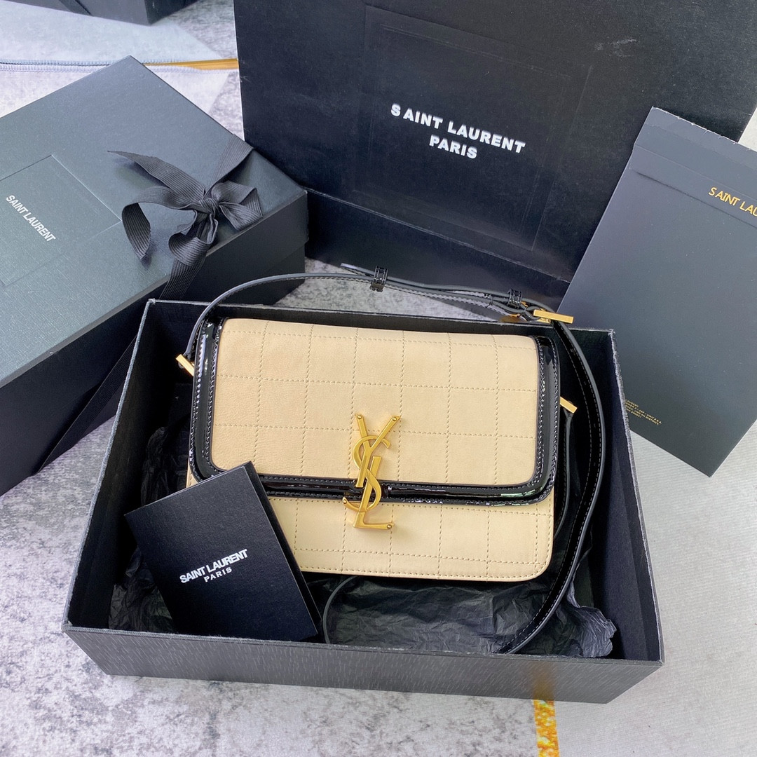 YSL SOLFERINO MEDIUM SATCHEL IN BOX SAINT LAURENT 9.1 X 6.3 X 2.4 INCHES - Image 2