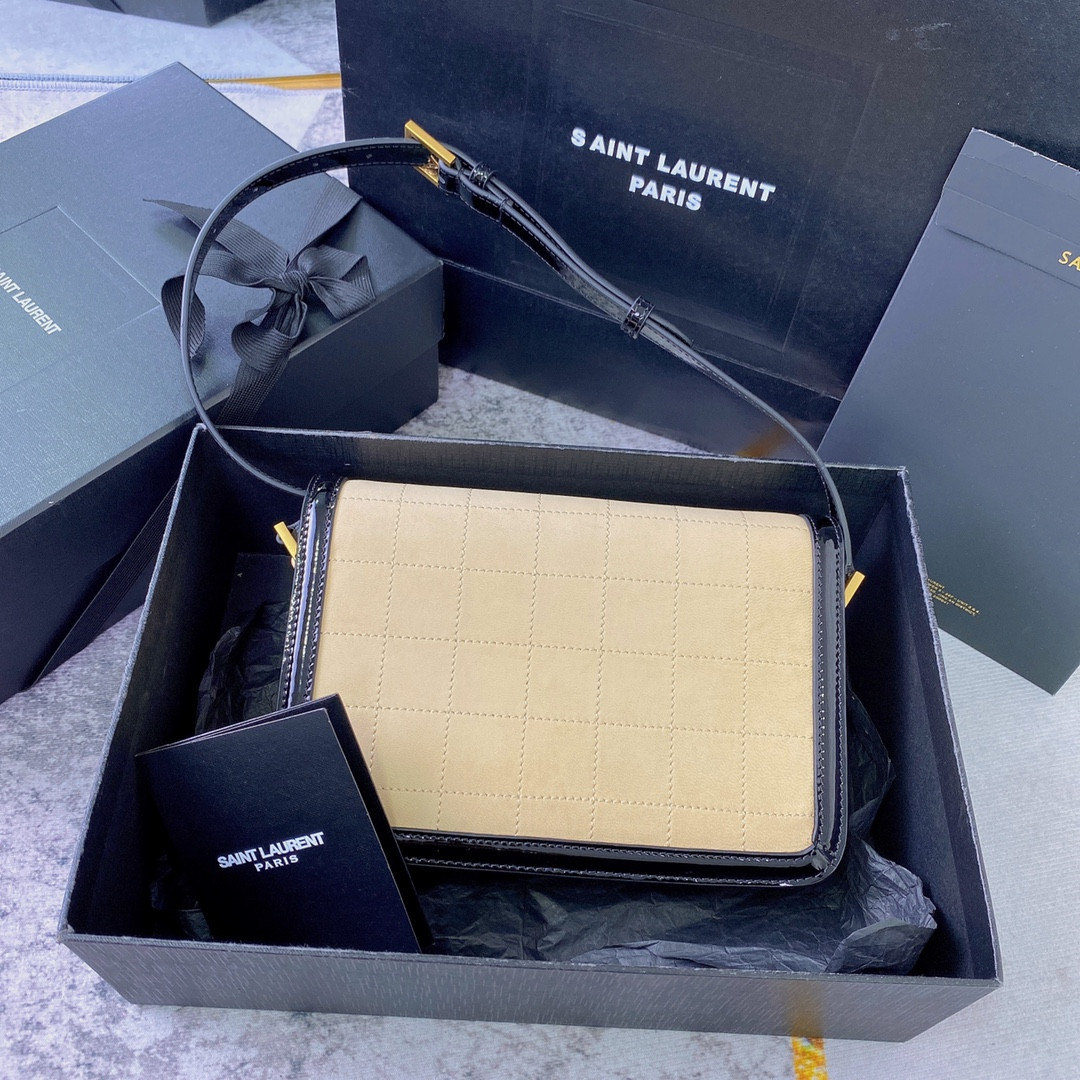 YSL SOLFERINO MEDIUM SATCHEL IN BOX SAINT LAURENT 9.1 X 6.3 X 2.4 INCHES - Image 3