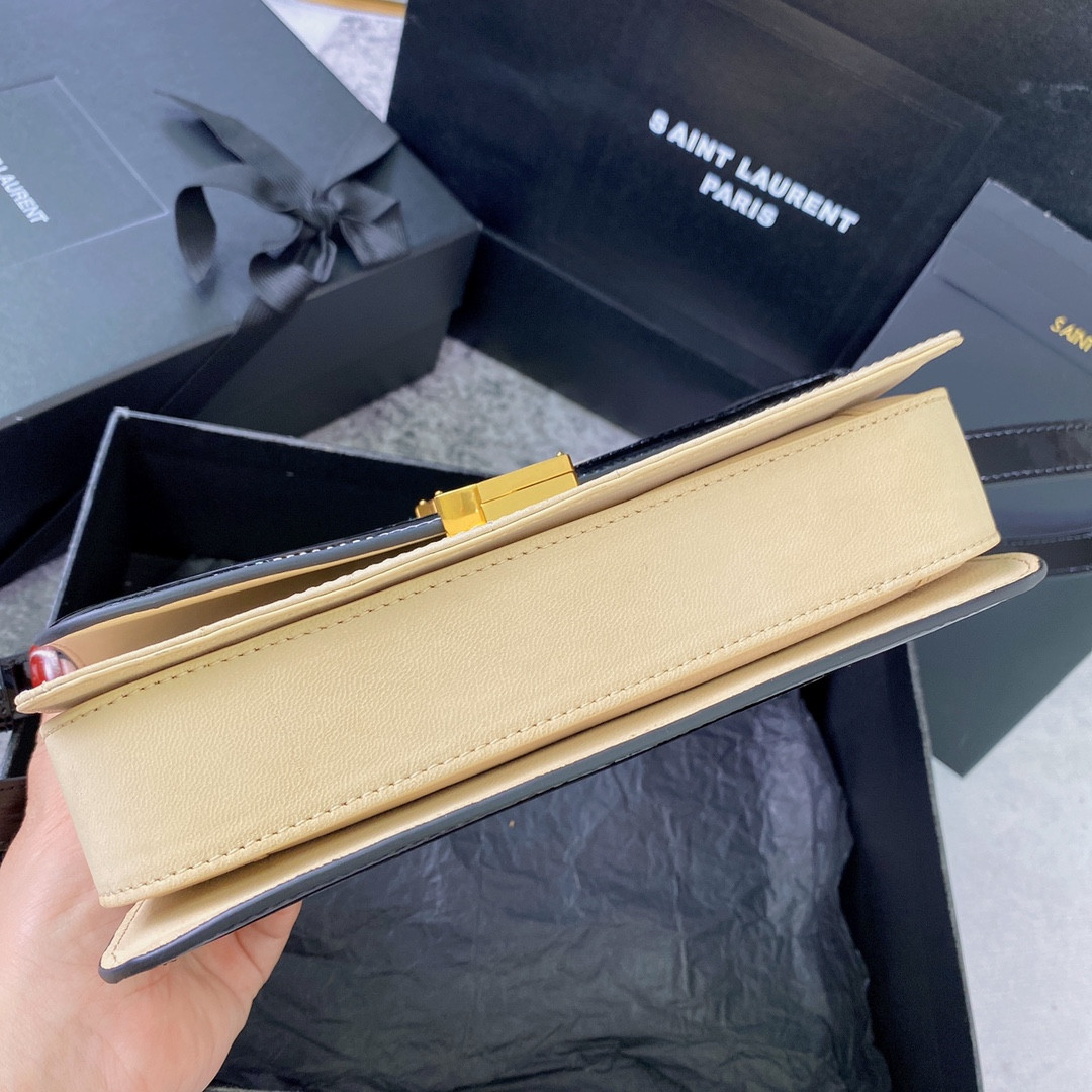 YSL SOLFERINO MEDIUM SATCHEL IN BOX SAINT LAURENT 9.1 X 6.3 X 2.4 INCHES - Image 6