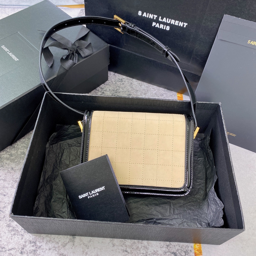 YSL SOLFERINO SMALL SATCHEL IN BOX SAINT LAURENT 7.4 X 5.1 X 1.9 INCHES - Image 3