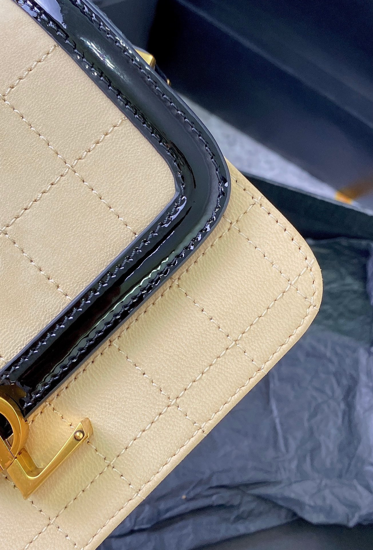 YSL SOLFERINO SMALL SATCHEL IN BOX SAINT LAURENT 7.4 X 5.1 X 1.9 INCHES - Image 8