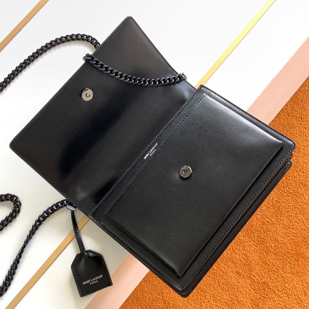 YSL SUNSET MEDIUM IN SMOOTH LEATHER (22*16*6.5cm) - Image 8