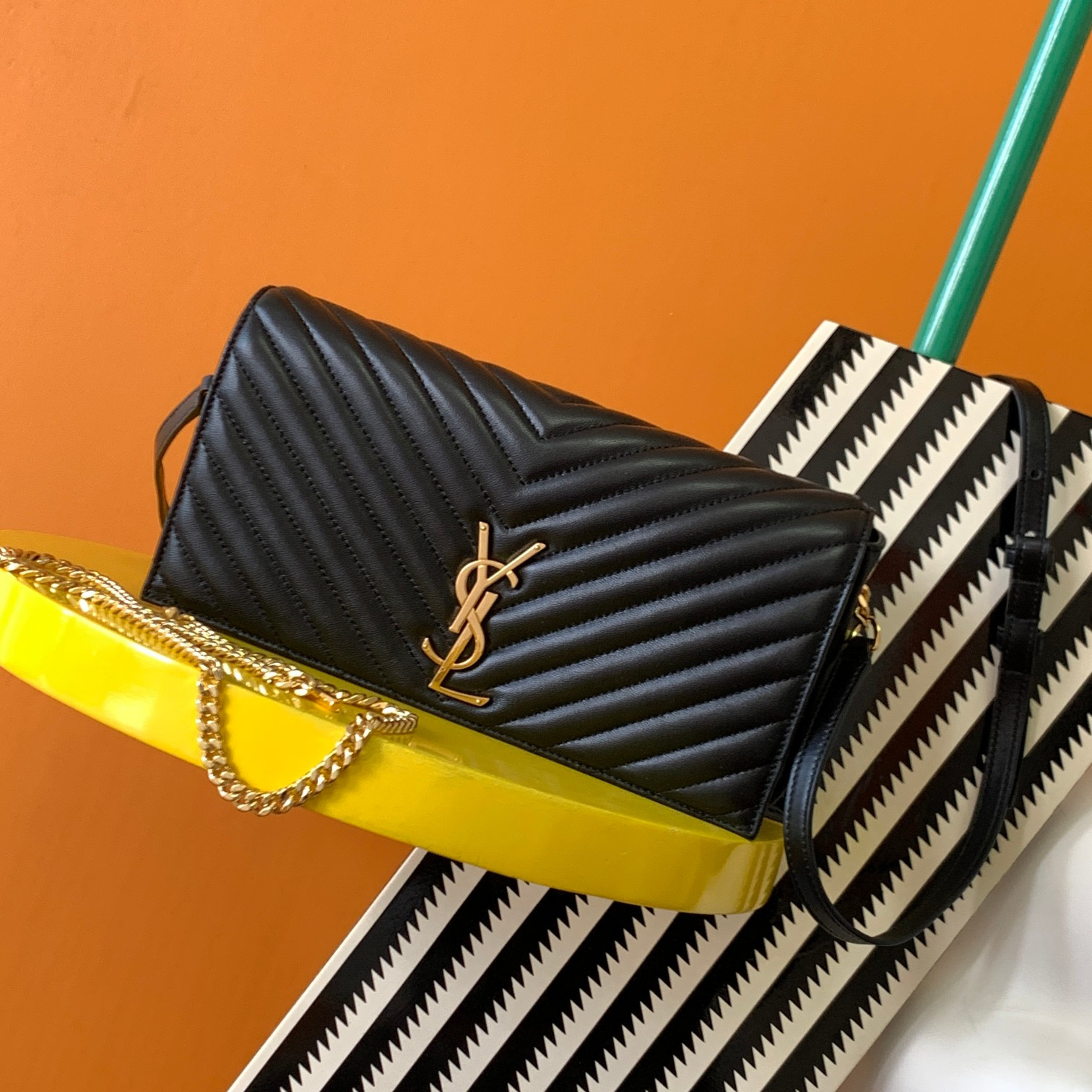 YSL KATE 99 IN QUILTED NAPPA LEATHER 10.2 X 5.3 X 1.7 INCHES - Image 2