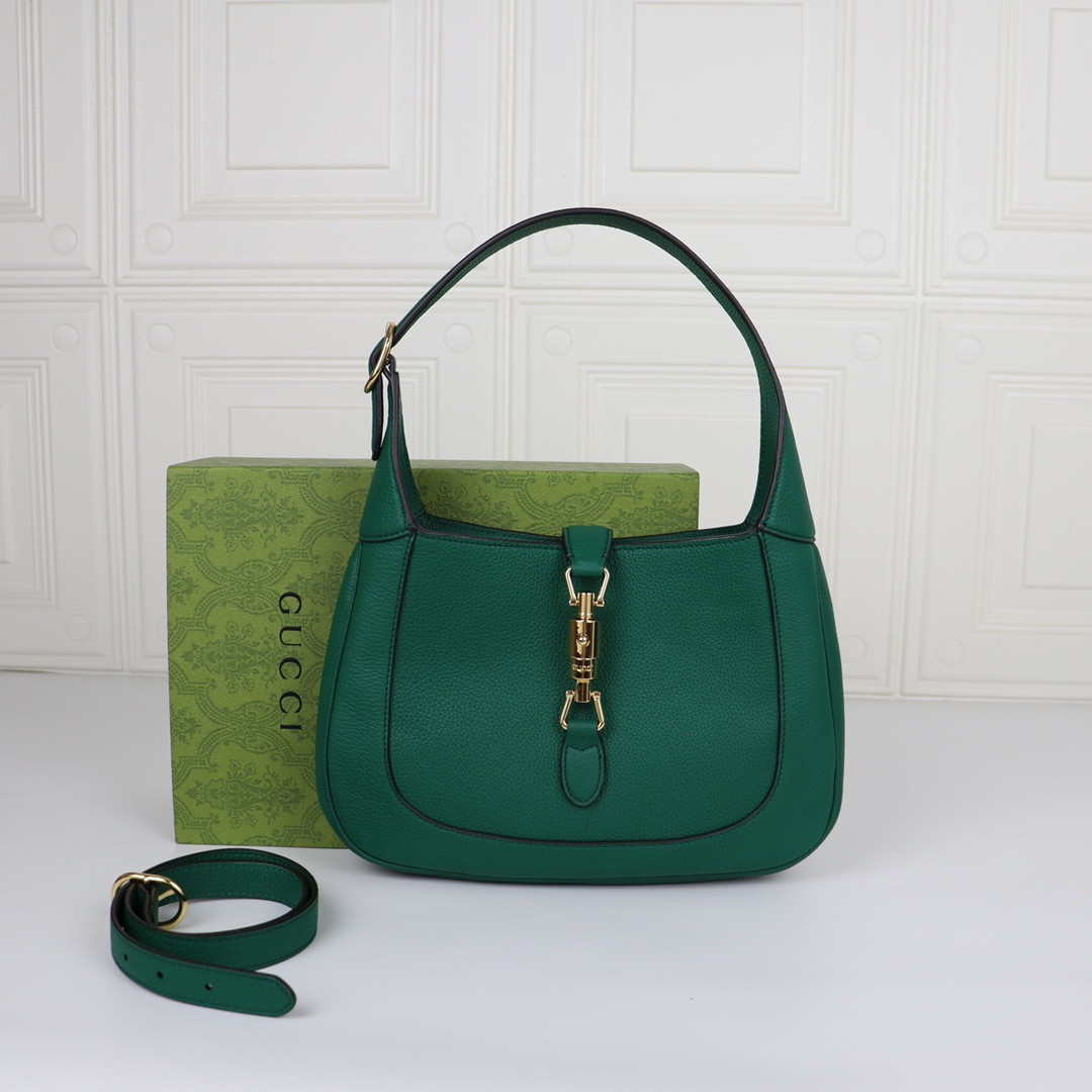 GUCCI JACKIE SMALL SHOULDER BAG Green 10.8 x 7.5 x 1.6 - Image 2