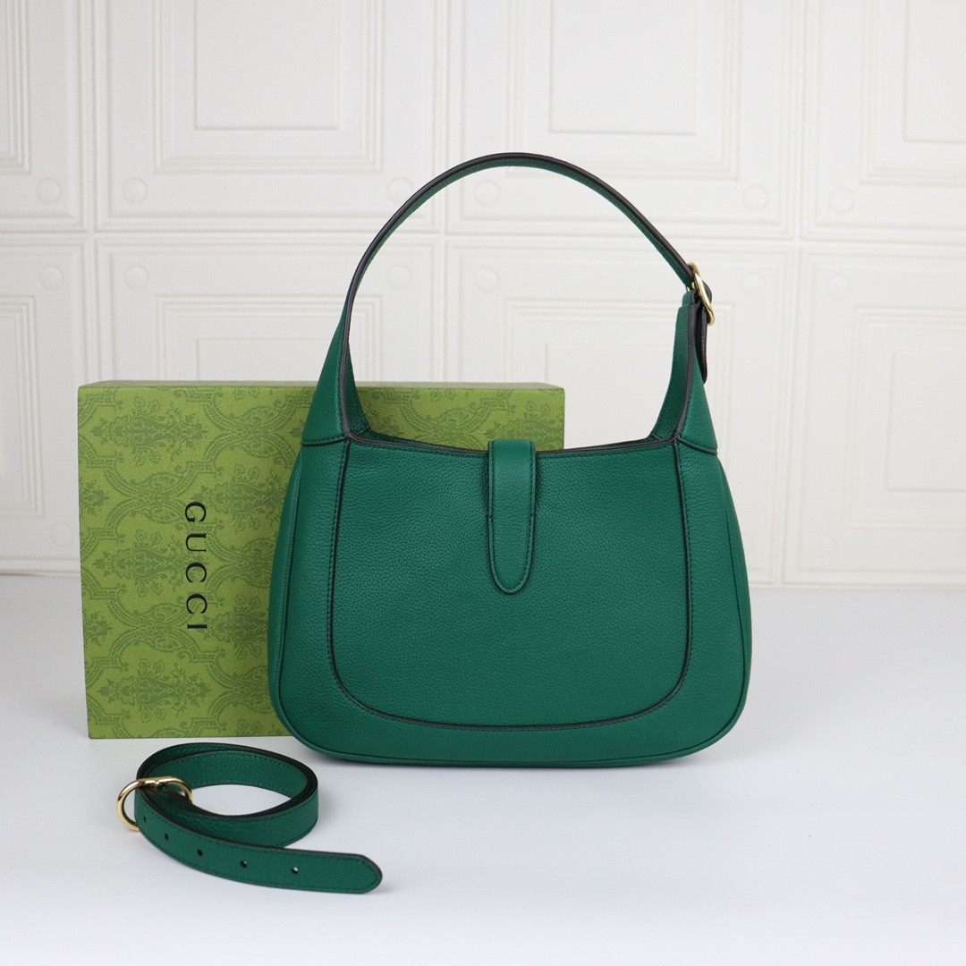GUCCI JACKIE SMALL SHOULDER BAG Green 10.8 x 7.5 x 1.6 - Image 6