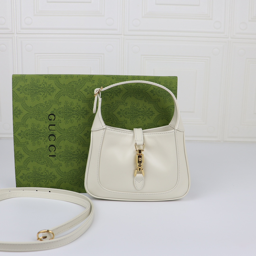 GUCCI JACKIE 1961 MINI SHOULDER BAG White 7.5 x 5.1 x 1.2 - Image 2