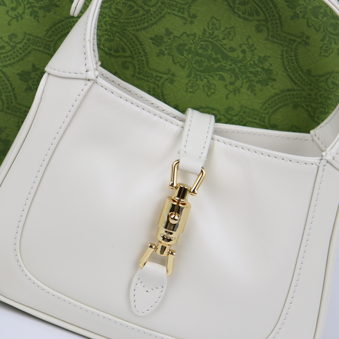 GUCCI JACKIE 1961 MINI SHOULDER BAG White 7.5 x 5.1 x 1.2 - Image 3