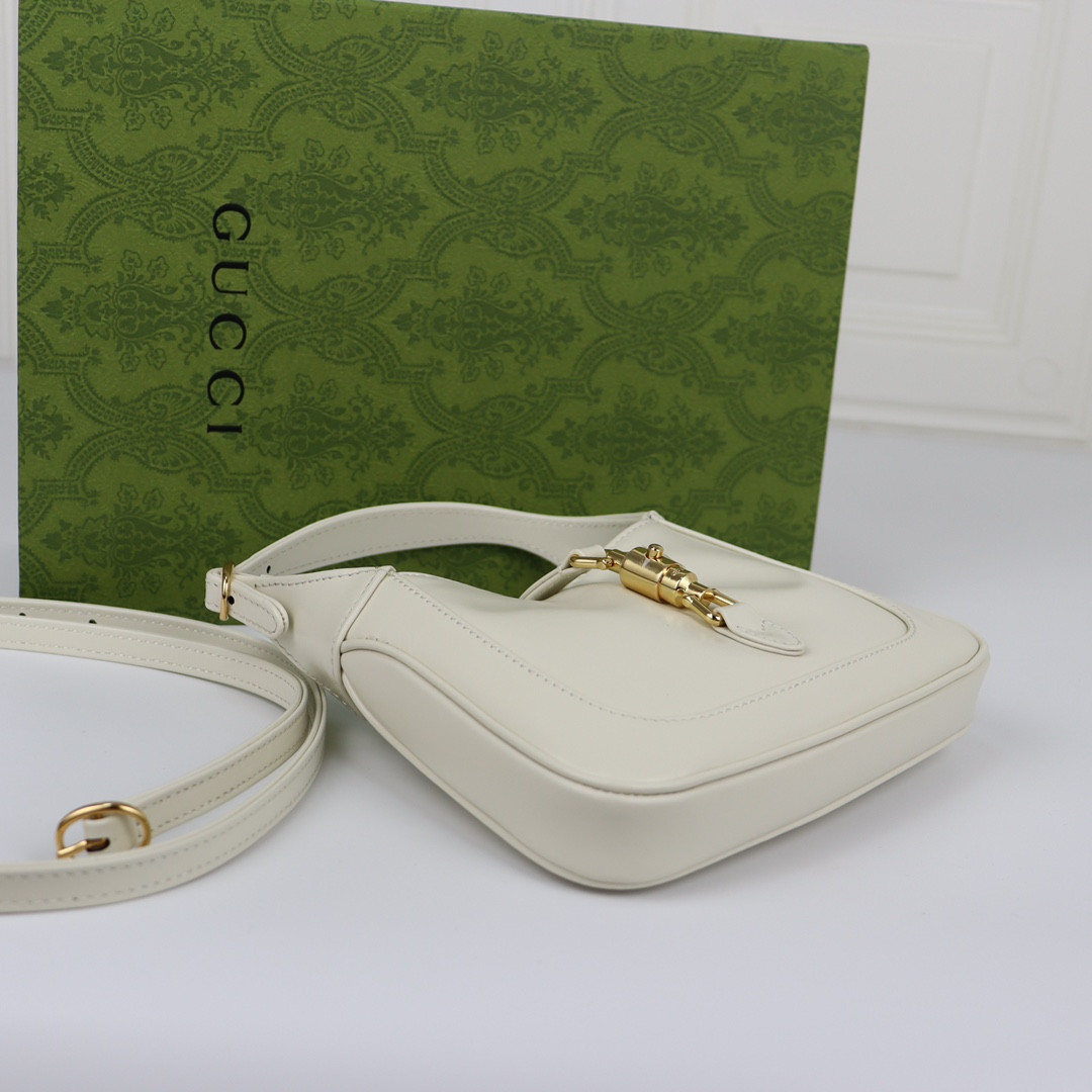 GUCCI JACKIE 1961 MINI SHOULDER BAG White 7.5 x 5.1 x 1.2 - Image 5