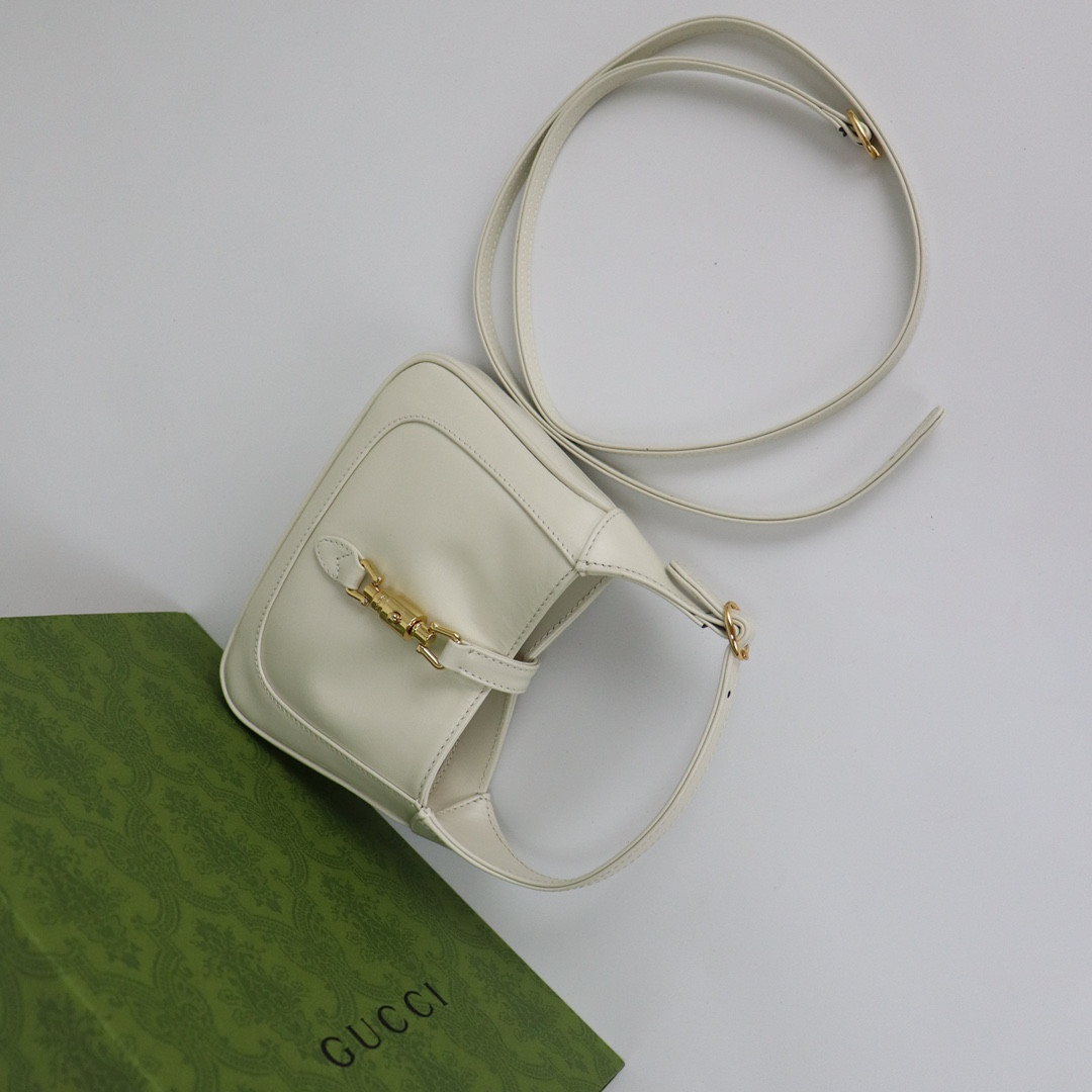 GUCCI JACKIE 1961 MINI SHOULDER BAG White 7.5 x 5.1 x 1.2 - Image 7