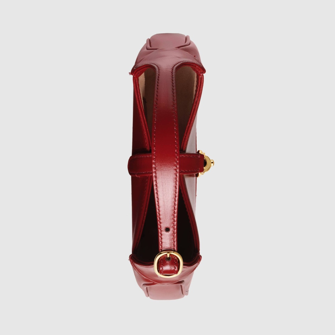 GUCCI JACKIE 1961 MINI SHOULDER BAG RED 7.5 x 5.1 x 1.2 - Image 4