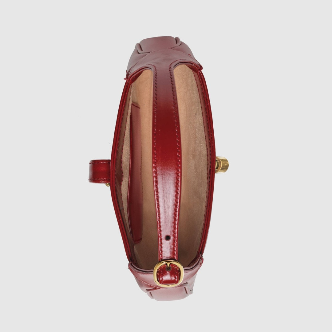 GUCCI JACKIE 1961 MINI SHOULDER BAG RED 7.5 x 5.1 x 1.2 - Image 5