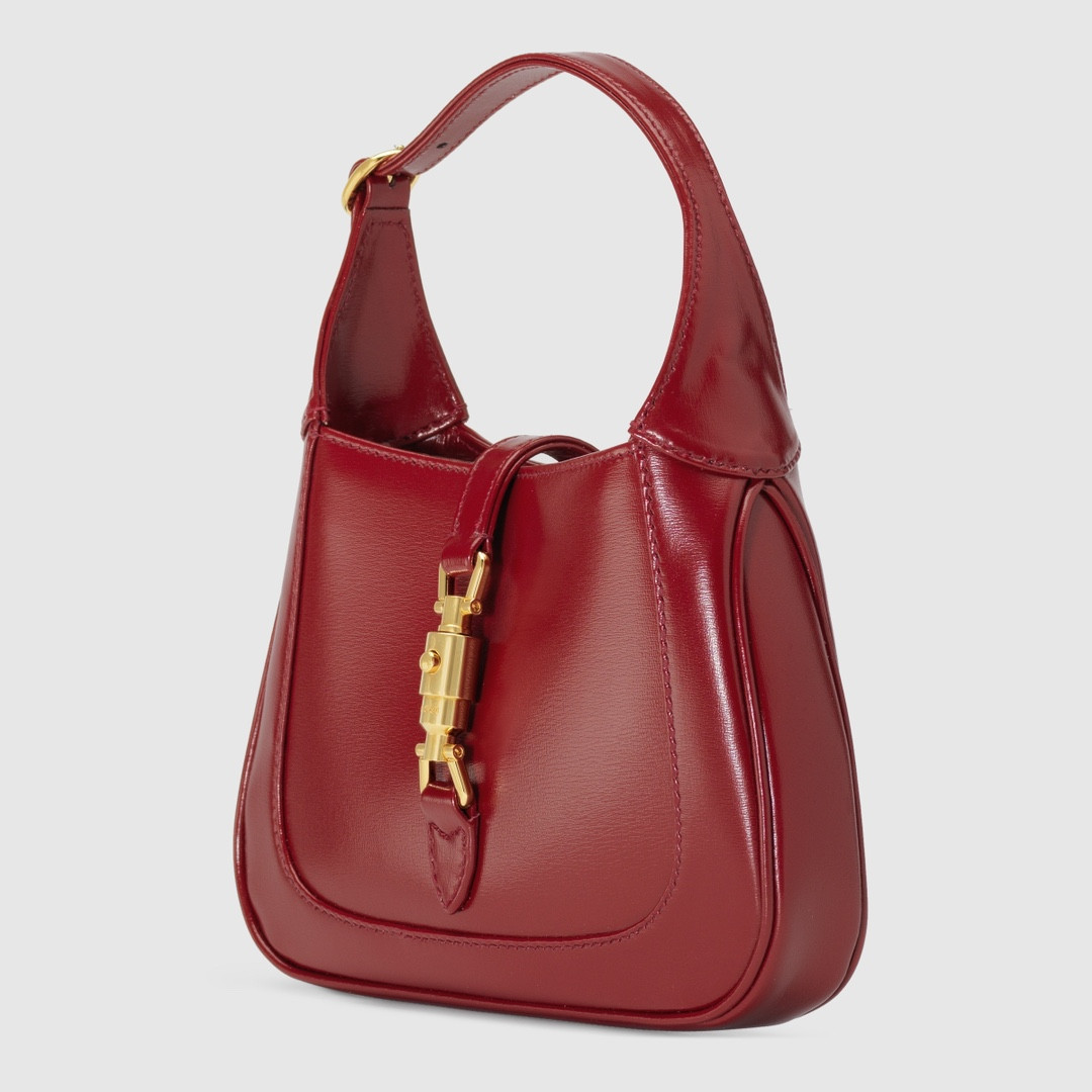 GUCCI JACKIE 1961 MINI SHOULDER BAG RED 7.5 x 5.1 x 1.2 - Image 7