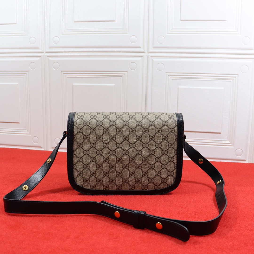 GUCCI HORSEBIT 1955 SHOULDER BAG Beige Black 9.8 x 7 x 3.1 - Image 7