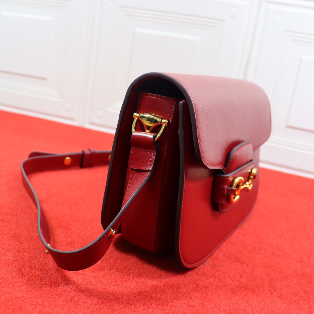 GUCCI HORSEBIT 1955 SHOULDER BAG RED 9.8 x 7 x 3.1 - Image 4