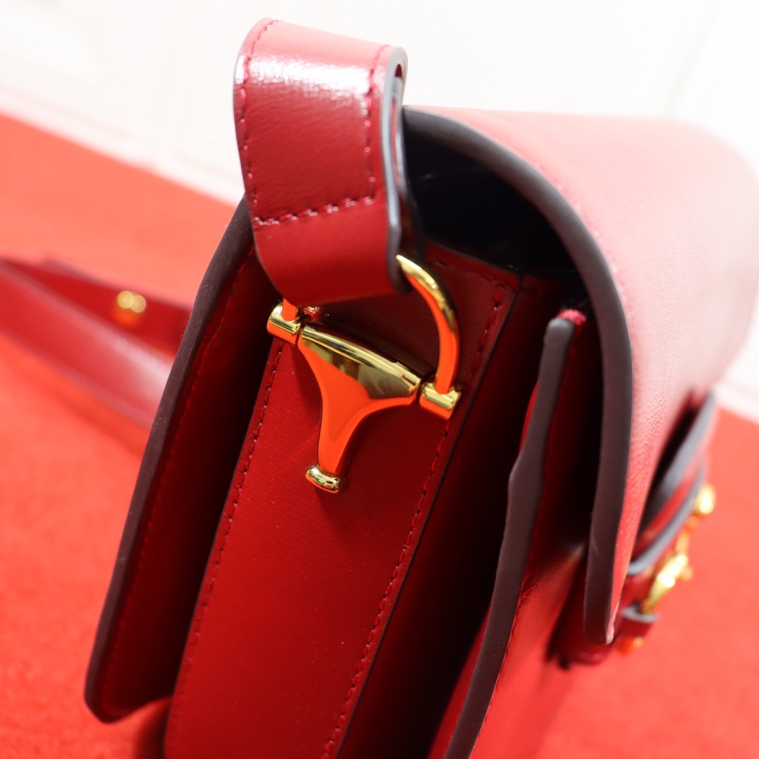 GUCCI HORSEBIT 1955 SHOULDER BAG RED 9.8 x 7 x 3.1 - Image 5