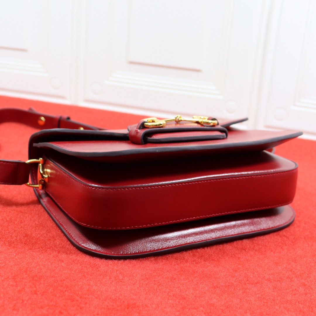 GUCCI HORSEBIT 1955 SHOULDER BAG RED 9.8 x 7 x 3.1 - Image 7