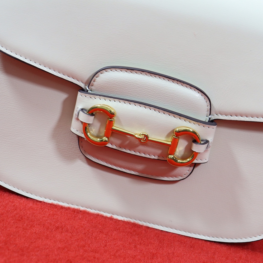 GUCCI HORSEBIT 1955 SHOULDER BAG WHITE 9.8 x 7 x 3.1 - Image 3