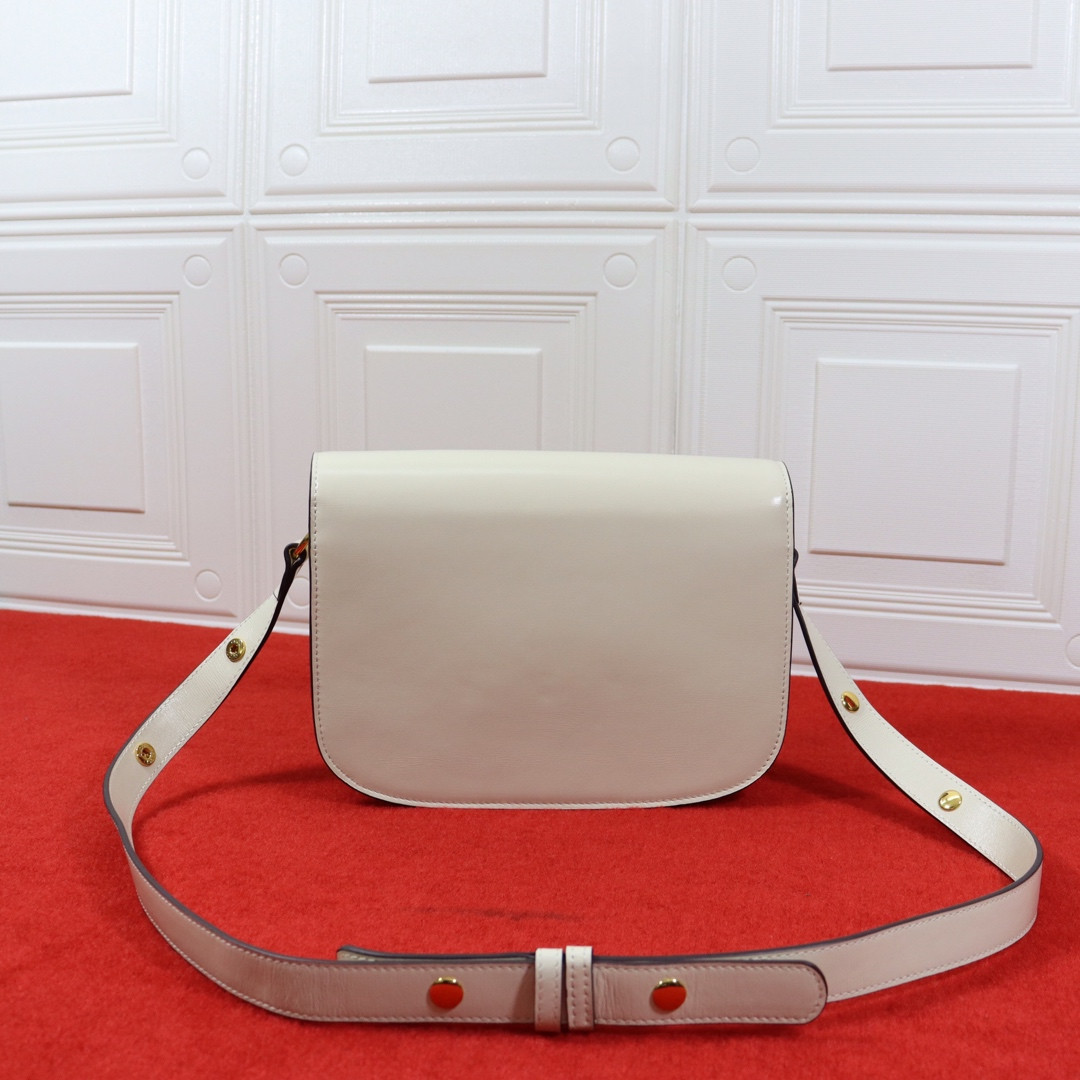 GUCCI HORSEBIT 1955 SHOULDER BAG WHITE 9.8 x 7 x 3.1 - Image 7