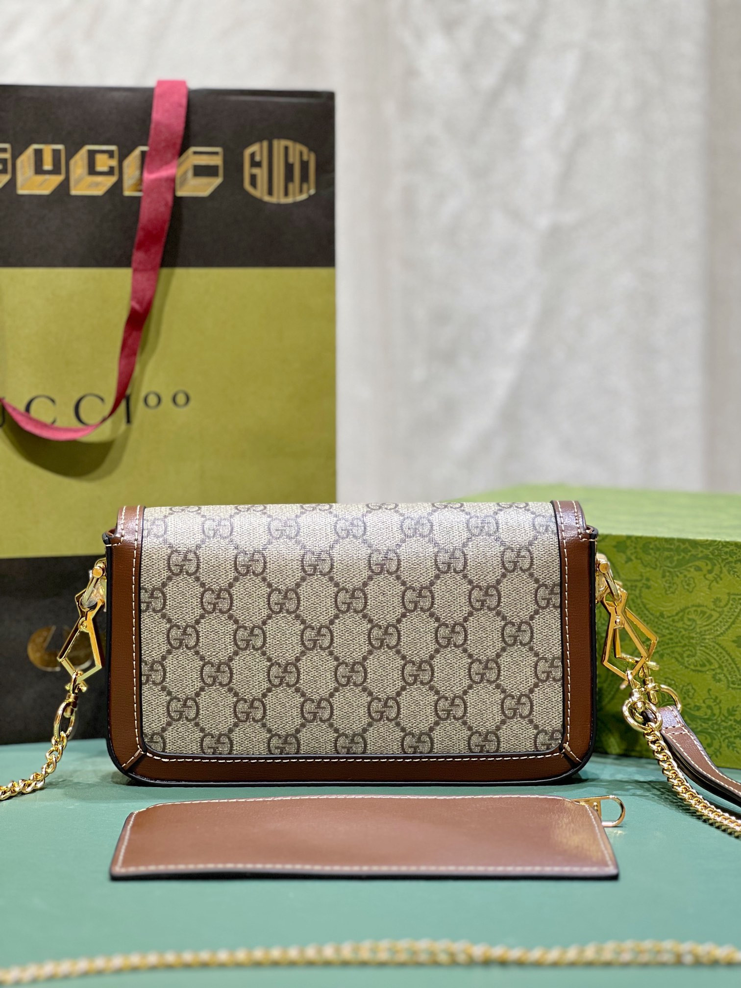 GUCCI HORSEBIT 1955 MINI BAG 8.5 x 4.9 x 1.2 - Image 3