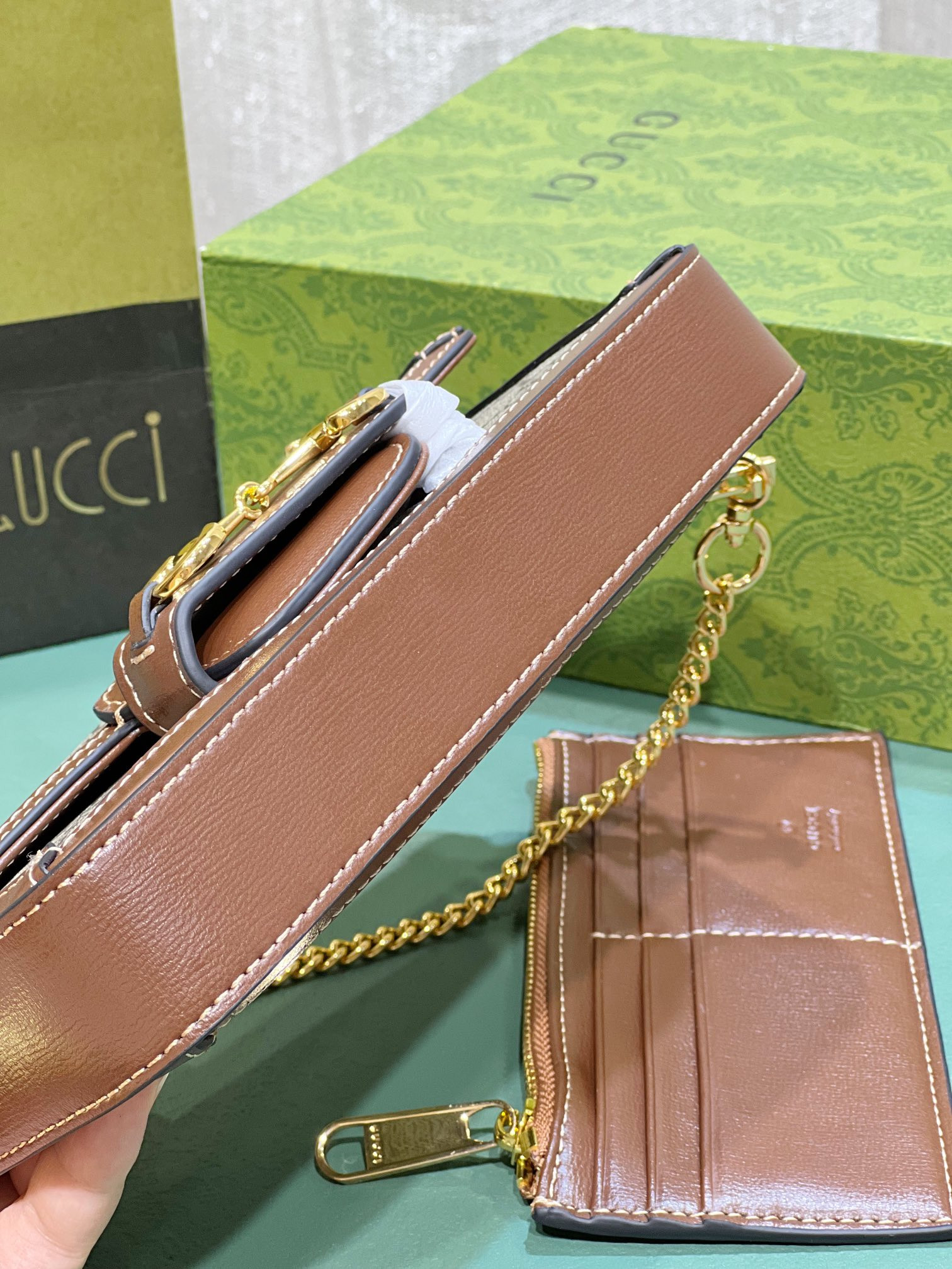 GUCCI HORSEBIT 1955 MINI BAG 8.5 x 4.9 x 1.2 - Image 5