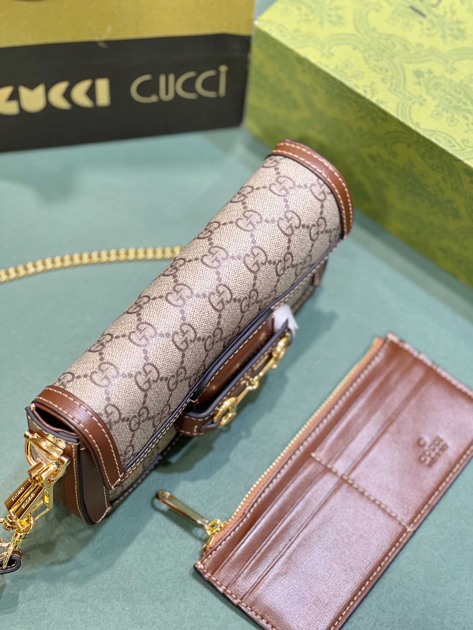 GUCCI HORSEBIT 1955 MINI BAG 8.5 x 4.9 x 1.2 - Image 6