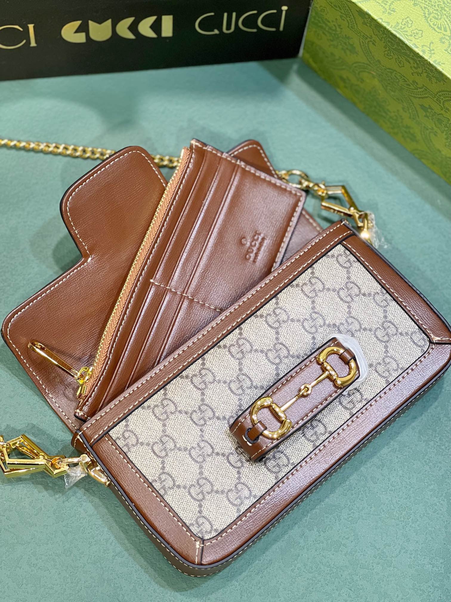 GUCCI HORSEBIT 1955 MINI BAG 8.5 x 4.9 x 1.2 - Image 8
