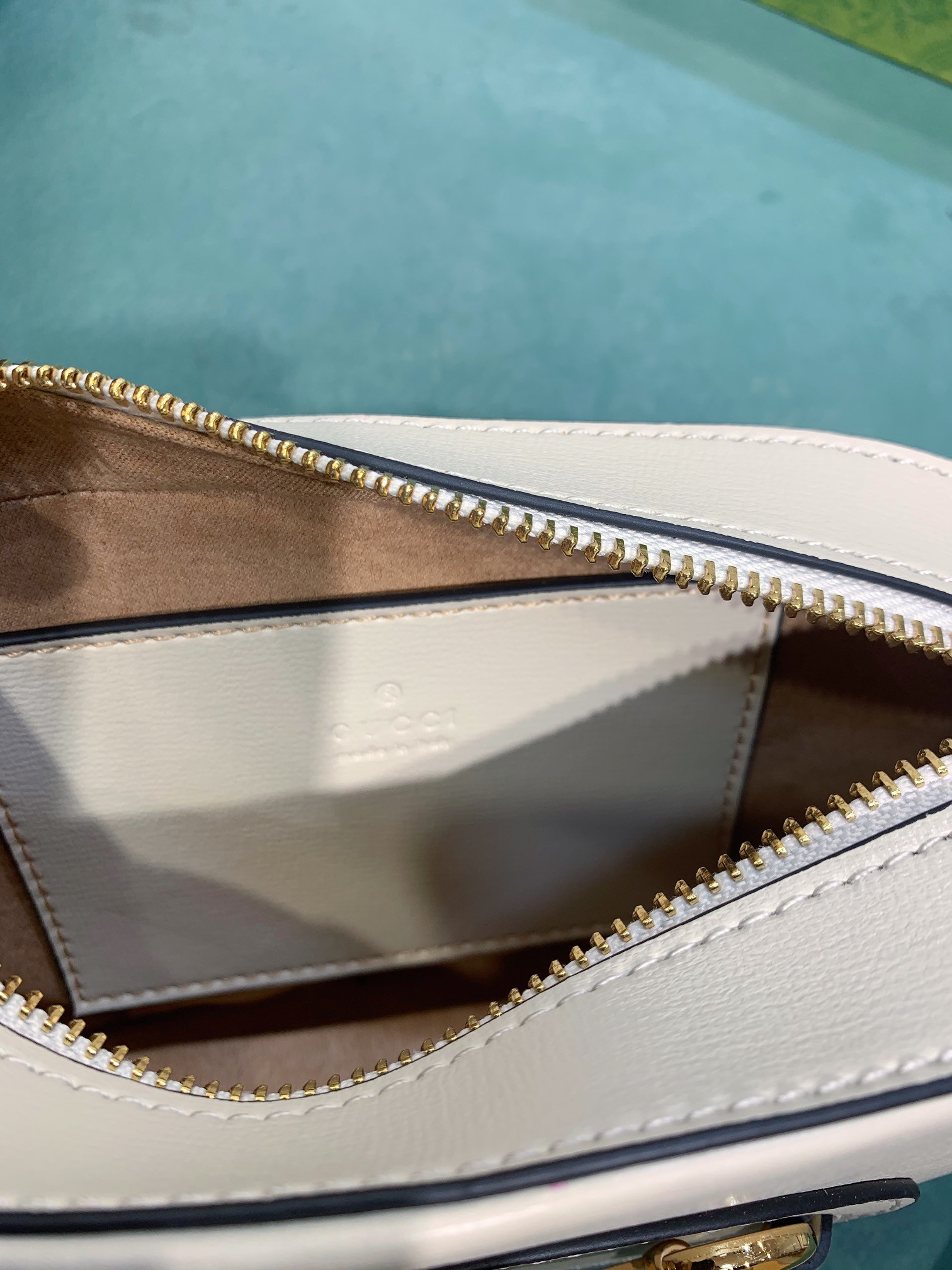 GUCCI HORSEBIT 1955 SMALL SHOULDER BAG WHITE 7.9 x 5.1 x 2.4 - Image 8