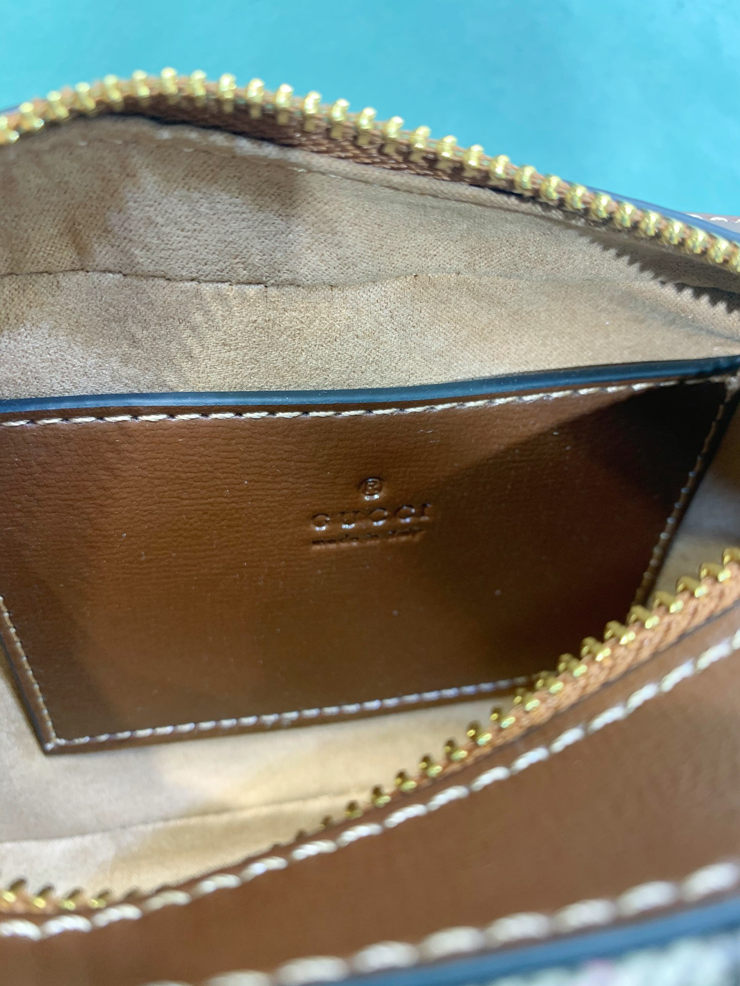 GUCCI HORSEBIT 1955 SMALL SHOULDER BAG Beige and ebony 7.9 x 5.1 x 2.4 - Image 9