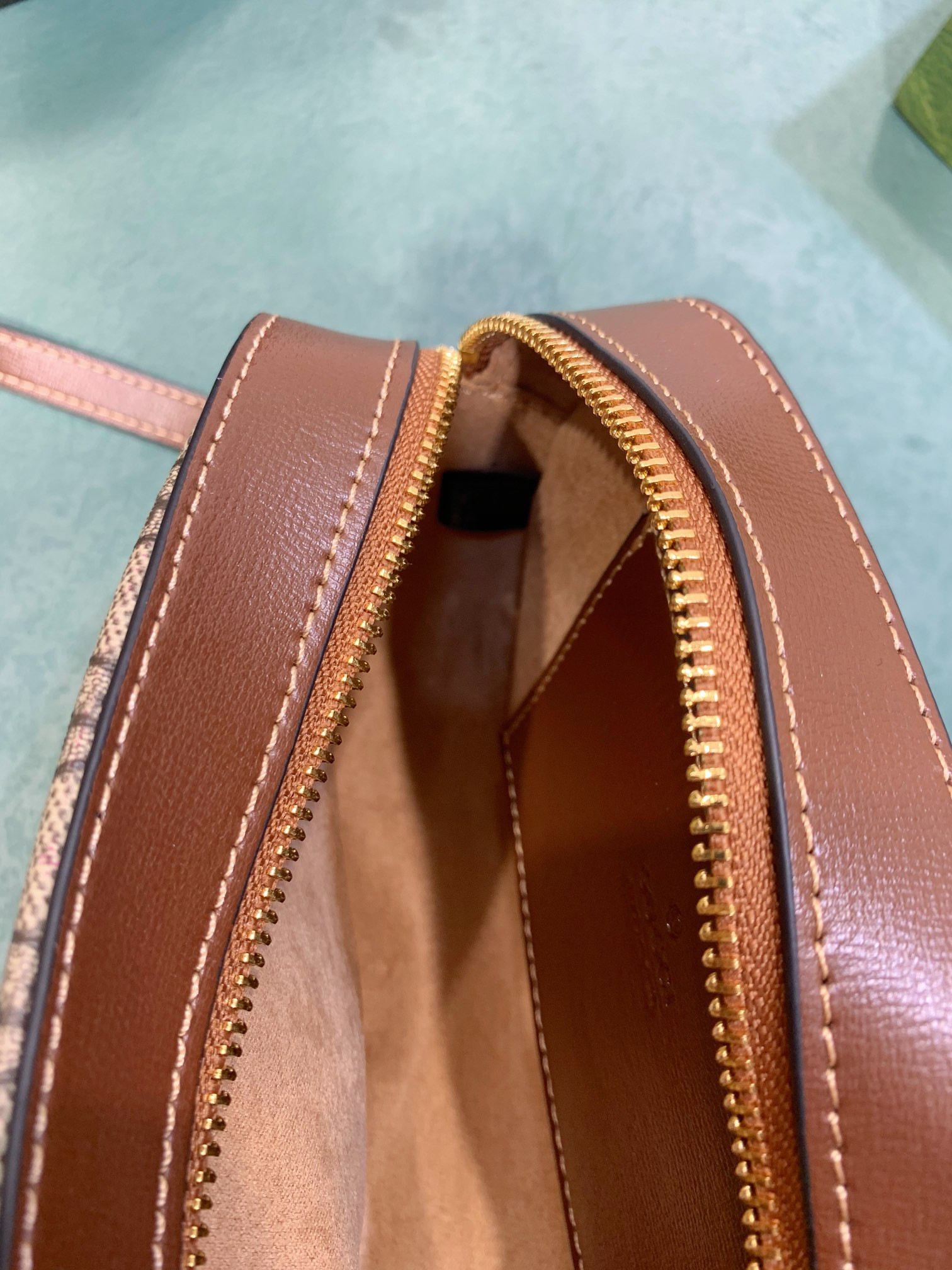 GUCCI HORSEBIT 1955 SMALL SHOULDER BAG Beige and ebony 7.9 x 5.1 x 2.4 - Image 10