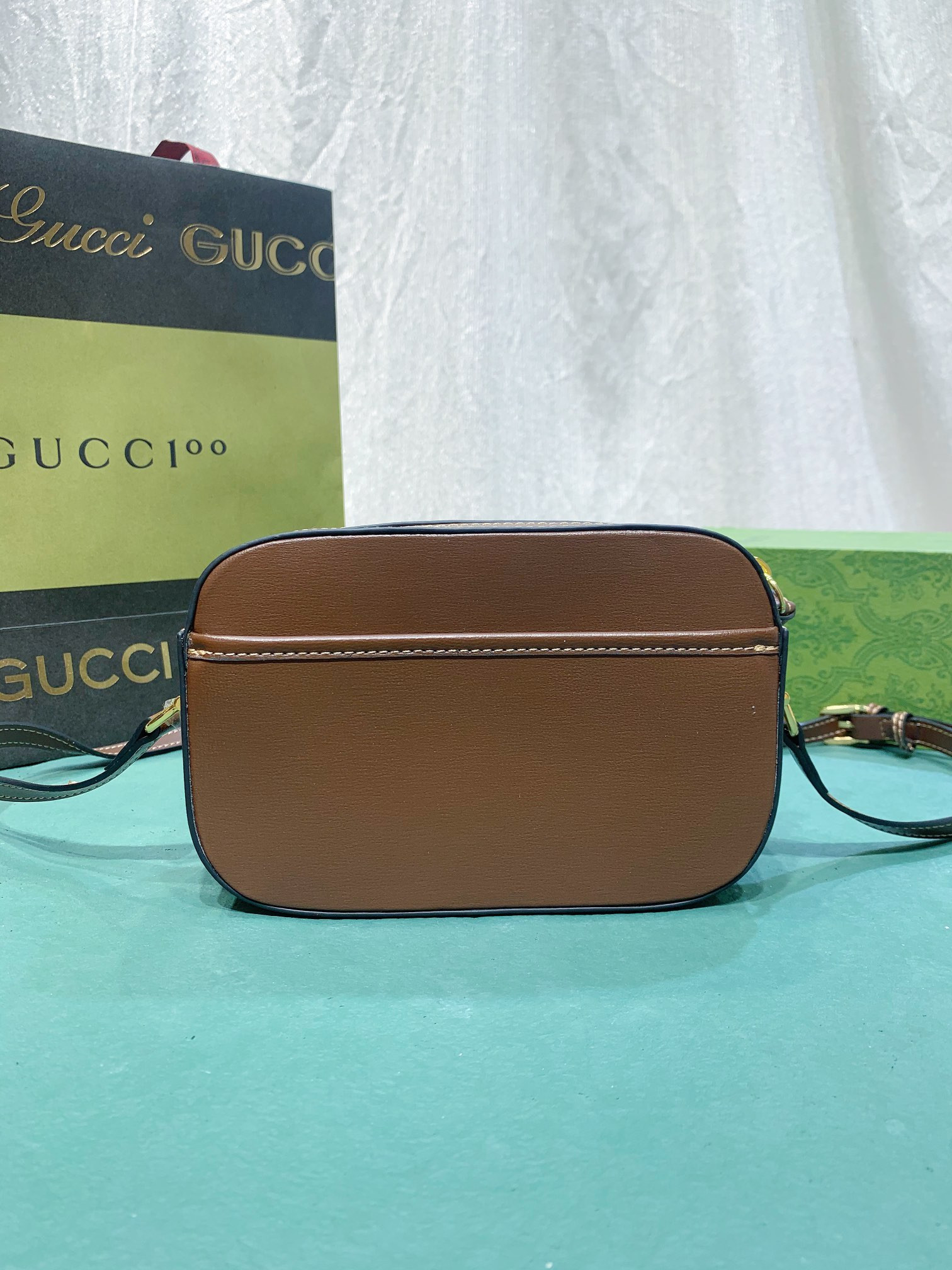 GUCCI HORSEBIT 1955 SMALL SHOULDER BAG BROWN 7.9 x 5.1 x 2.4 - Image 3