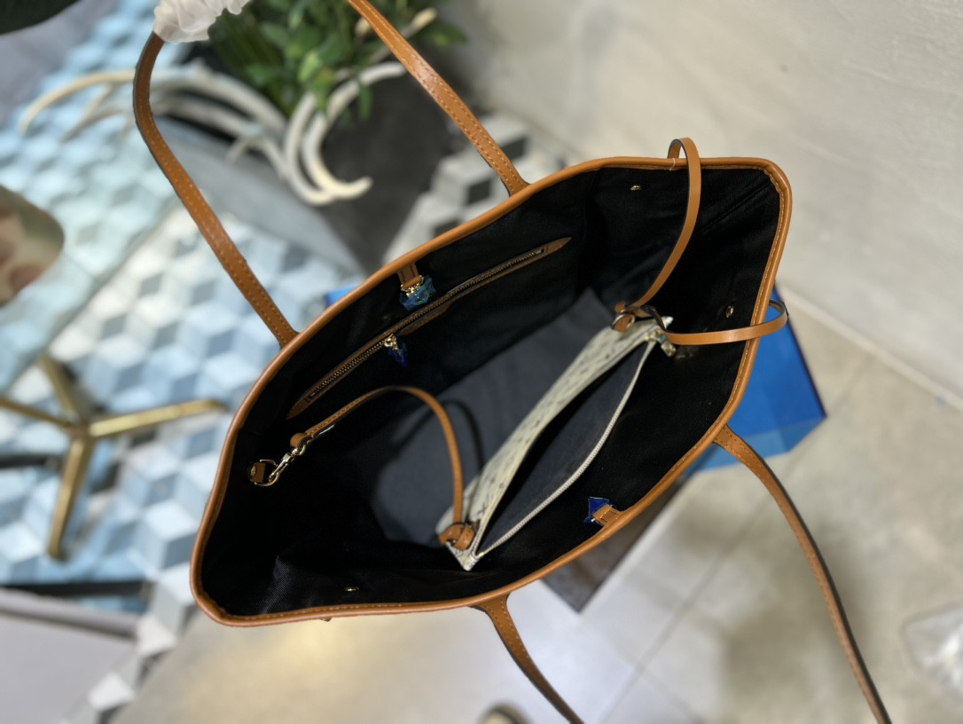 LV M40955 Neverfull MM 12.6 x 11.4 x 6.7 inches Without Box - Image 9