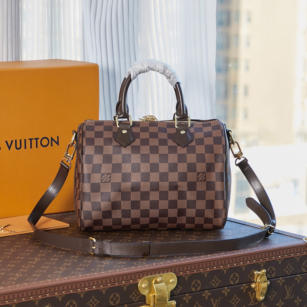 LV N41368 Speedy Bandoulière 25 9.8 x 7.5 x 5.9 inches - Image 2