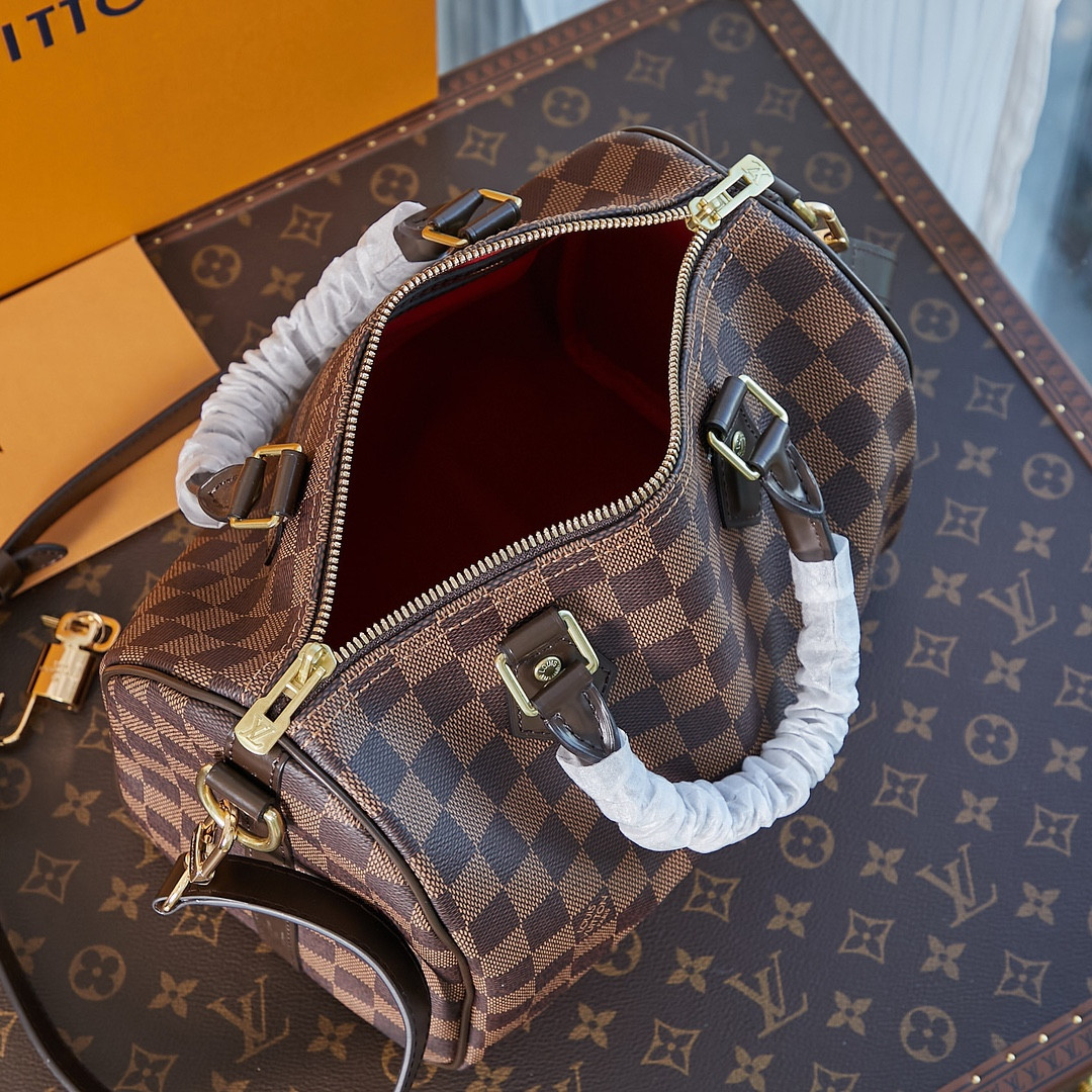 LV N41368 Speedy Bandoulière 25 9.8 x 7.5 x 5.9 inches - Image 10