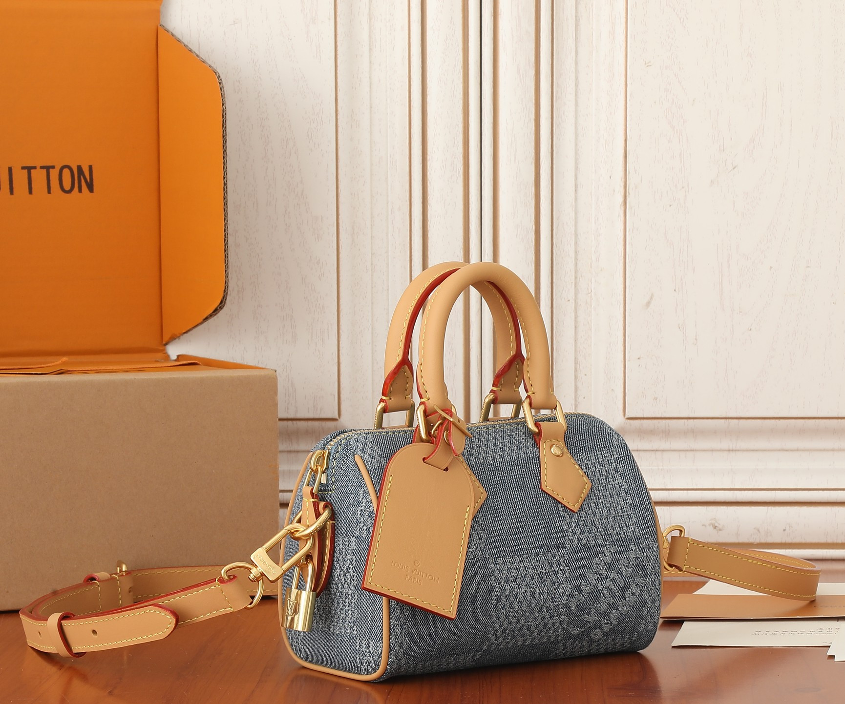 LV Speedy 18 Bandoulière N40682 7.1 x 4.7 x 3.9 inches - Image 4