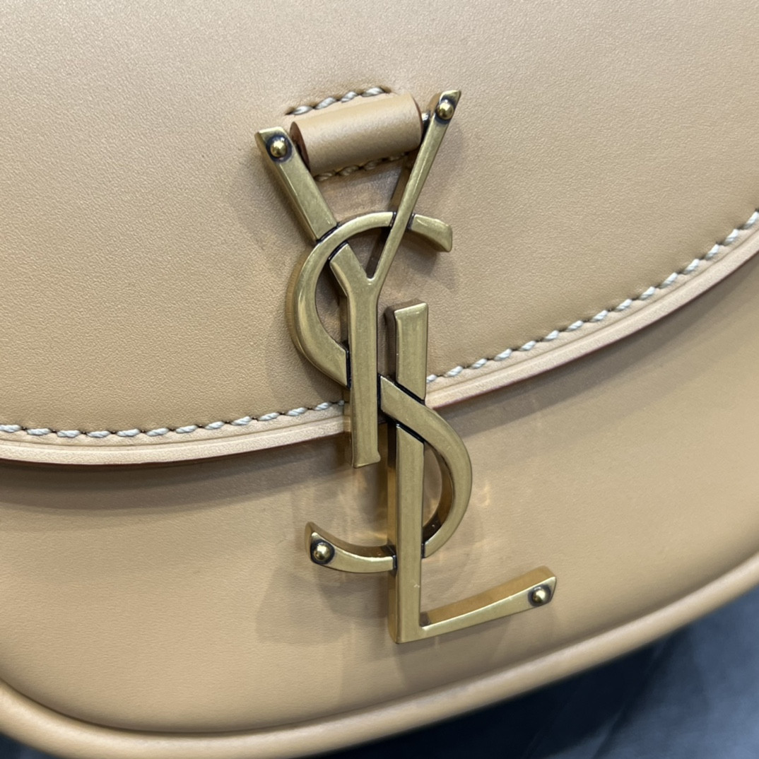 YSL KAIA SMALL SATCHEL IN SMOOTH LEATHER 15x14x4.5cm - Image 7
