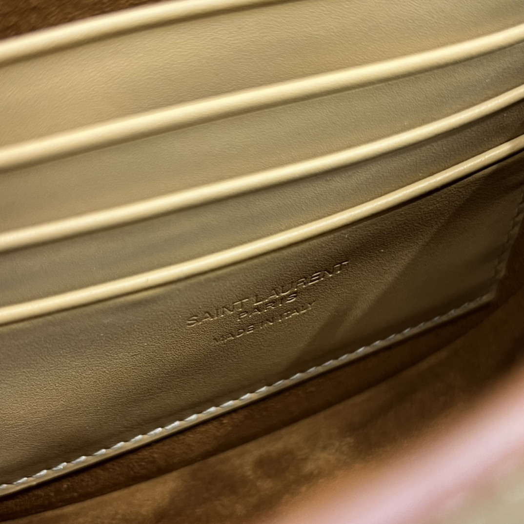 YSL KAIA SMALL SATCHEL IN SMOOTH LEATHER 15x14x4.5cm - Image 10