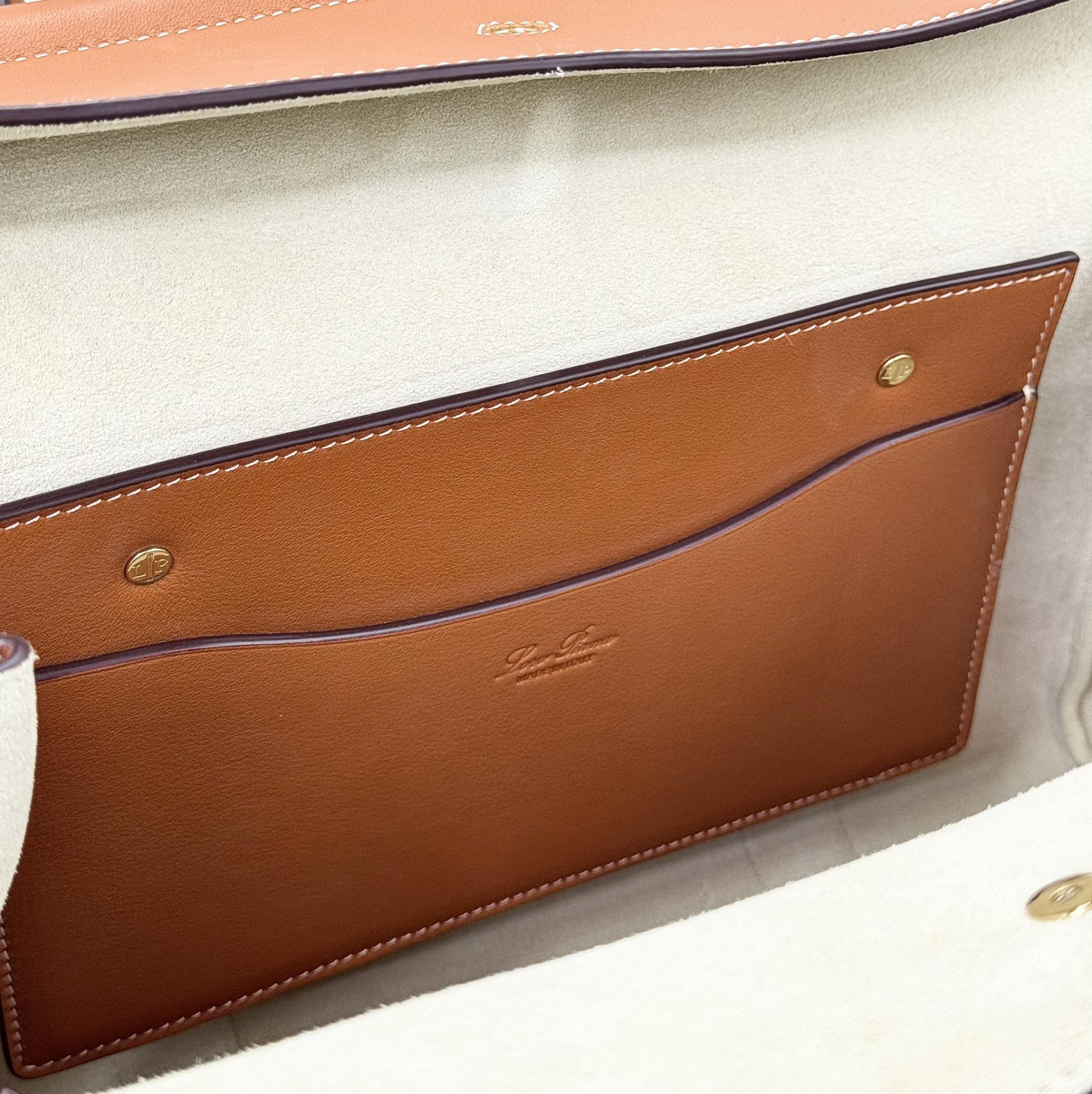 Loro Piana Loom Bag L32 Smooth Calfskin 33 x 23 x 18 cm - Image 9