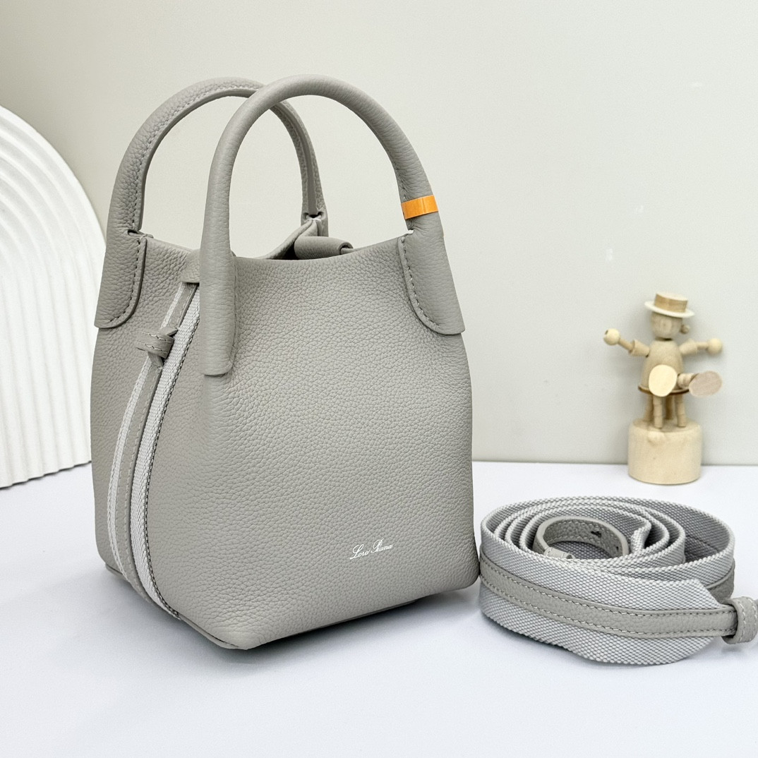 Loro Piana Micro Bale bag Grained Calfskin FAM7943 (23*16*14cm) - Image 3