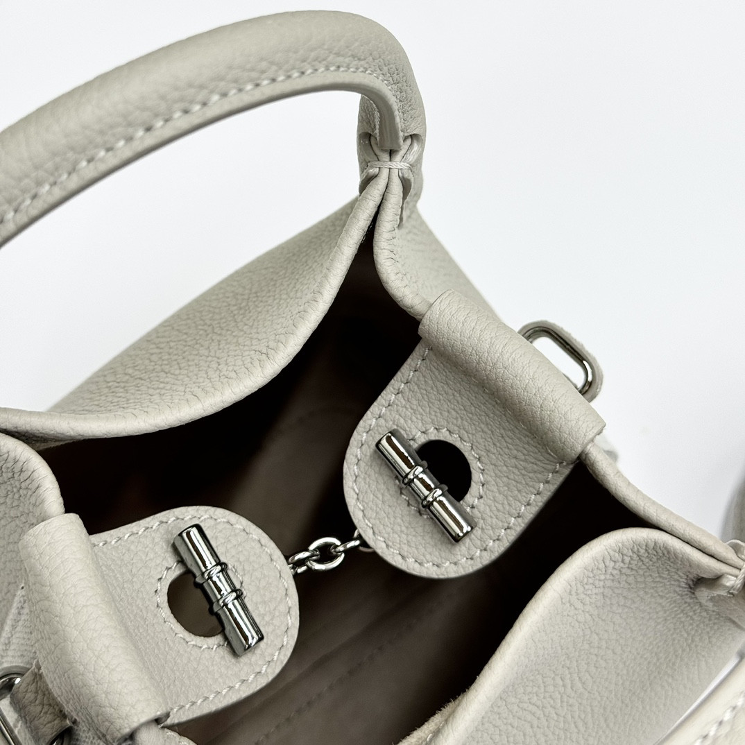 Loro Piana Micro Bale bag Grained Calfskin FAM7943 (23*16*14cm) - Image 9