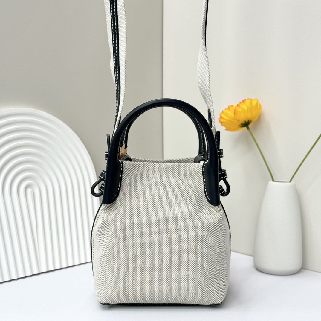 Loro Piana Micro Bale Bag Cotton, Linen FAM7943 (23*16*14cm) - Image 7
