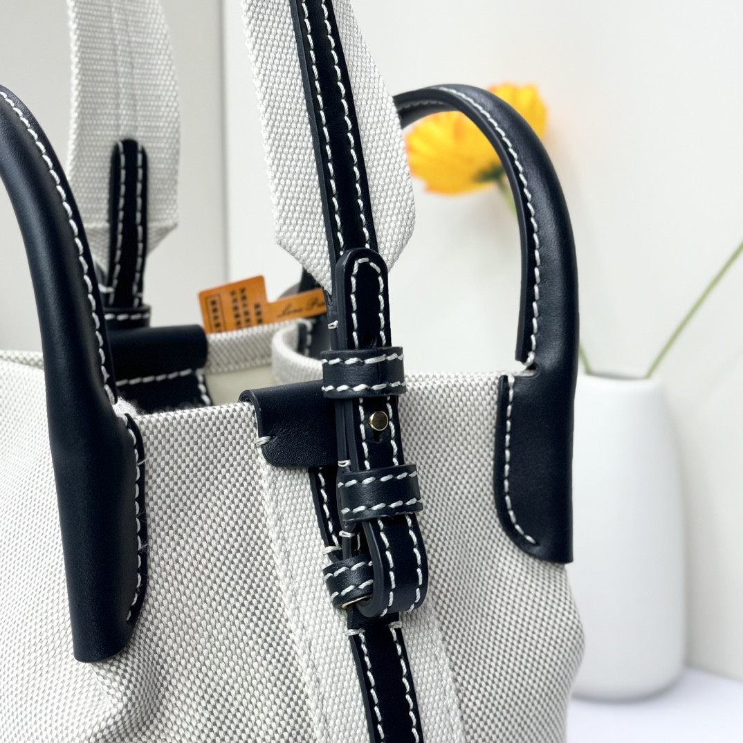 Loro Piana Micro Bale Bag Cotton, Linen FAM7943 (23*16*14cm) - Image 4