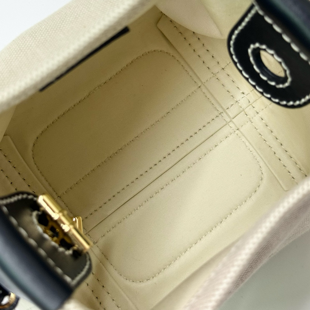 Loro Piana Micro Bale Bag Cotton, Linen FAM7943 (23*16*14cm) - Image 6
