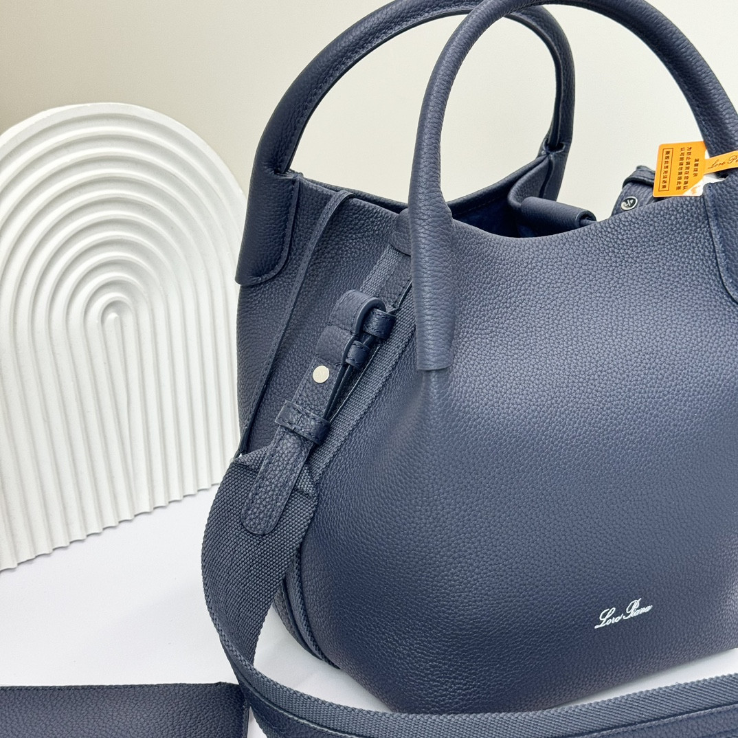 Loro Piana Small Bale Bag Calfskin(21*17*17cm) - Image 8