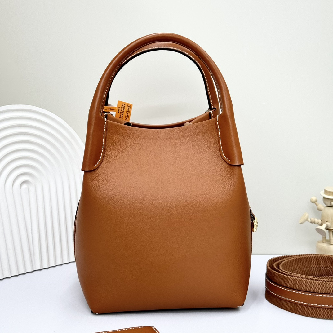 Loro Piana Small Bale Bag Smooth Calfskin(21*17*17cm) - Image 3