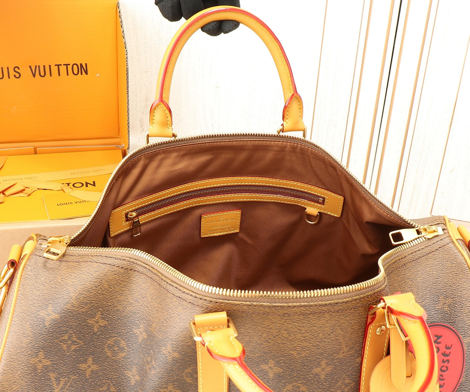 LV Keepall Bandoulière 50 24SS Marque L.Vuitton D¨¦pos M11541 50x29x23CM - Image 13