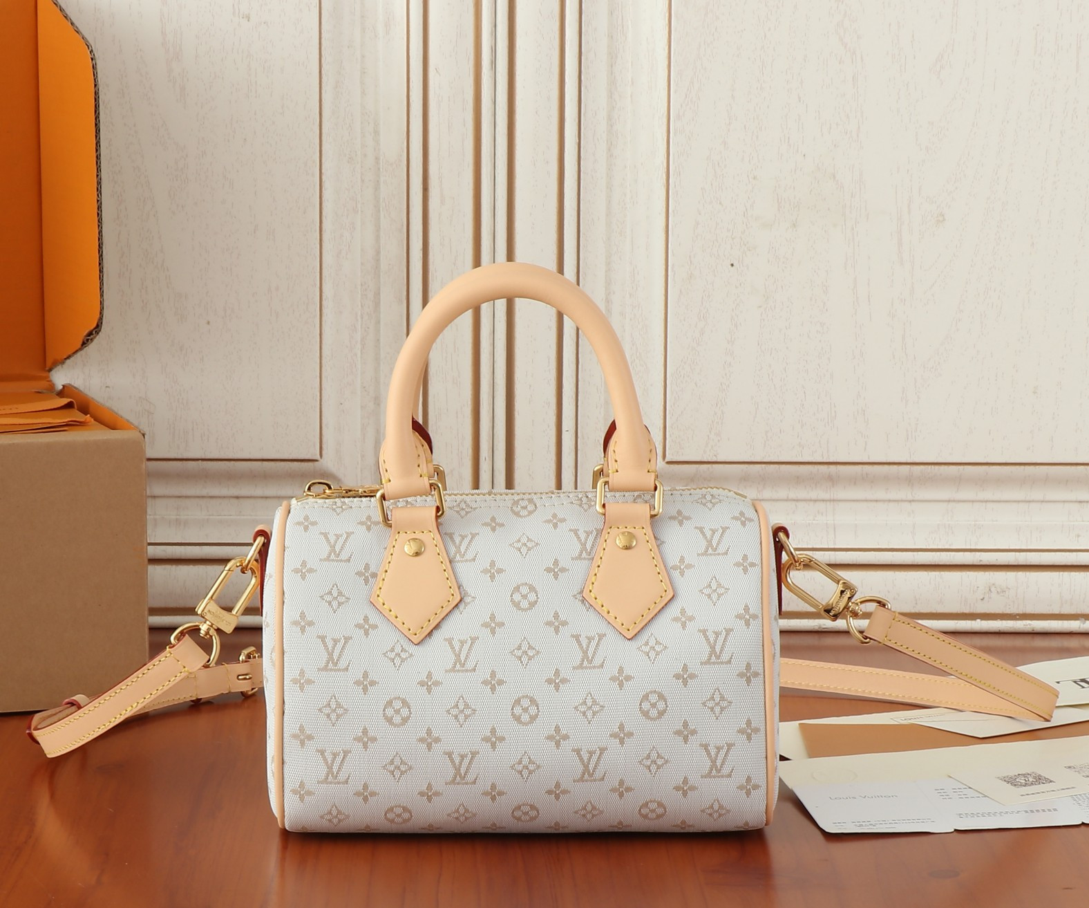 LV 24SS Speedy Bandoulière 20 M12747 20.5x13.5x12CM - Image 2