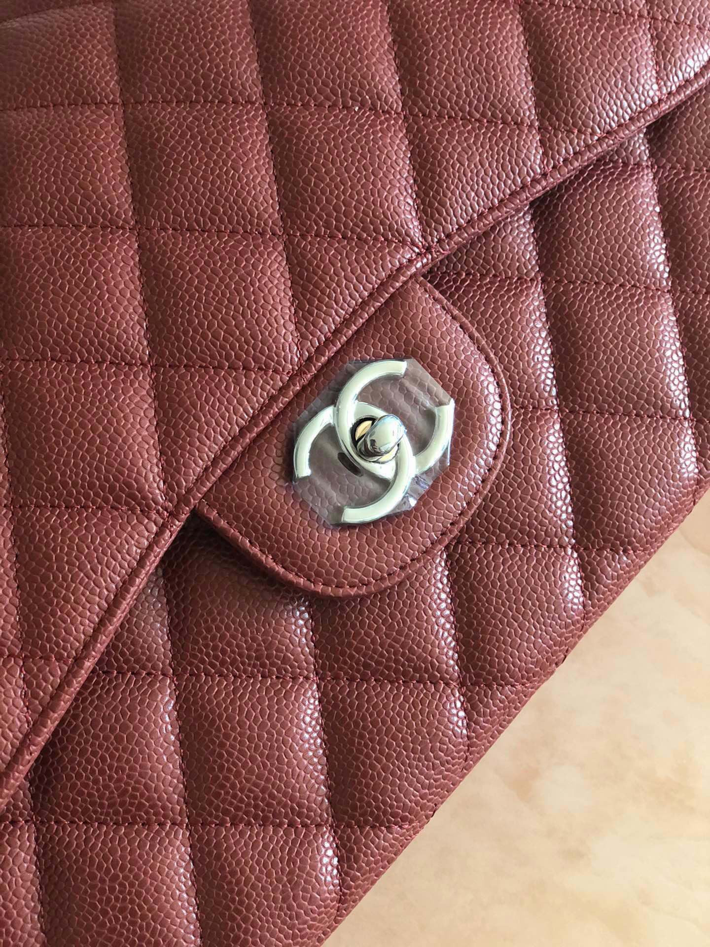 Chanel Classic Flap Jumbo 30cm CF Silver Hardware 7.6 × 11.7 × 3.9 in - Image 7