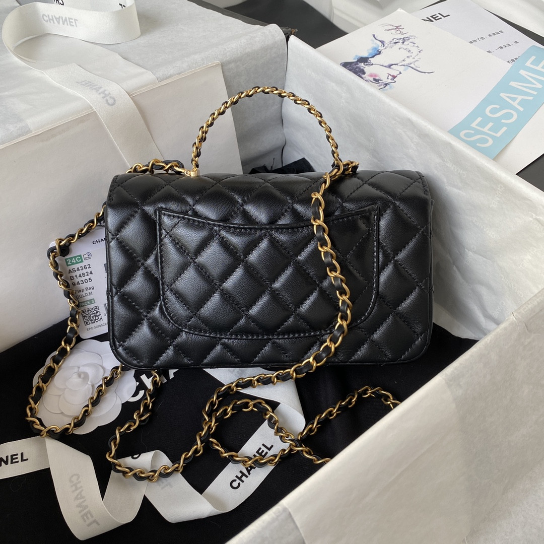 Chanel MINI CLASSIC HANDBAG WITH TOP HANDLE 12 × 20 × 6 CM - Image 3